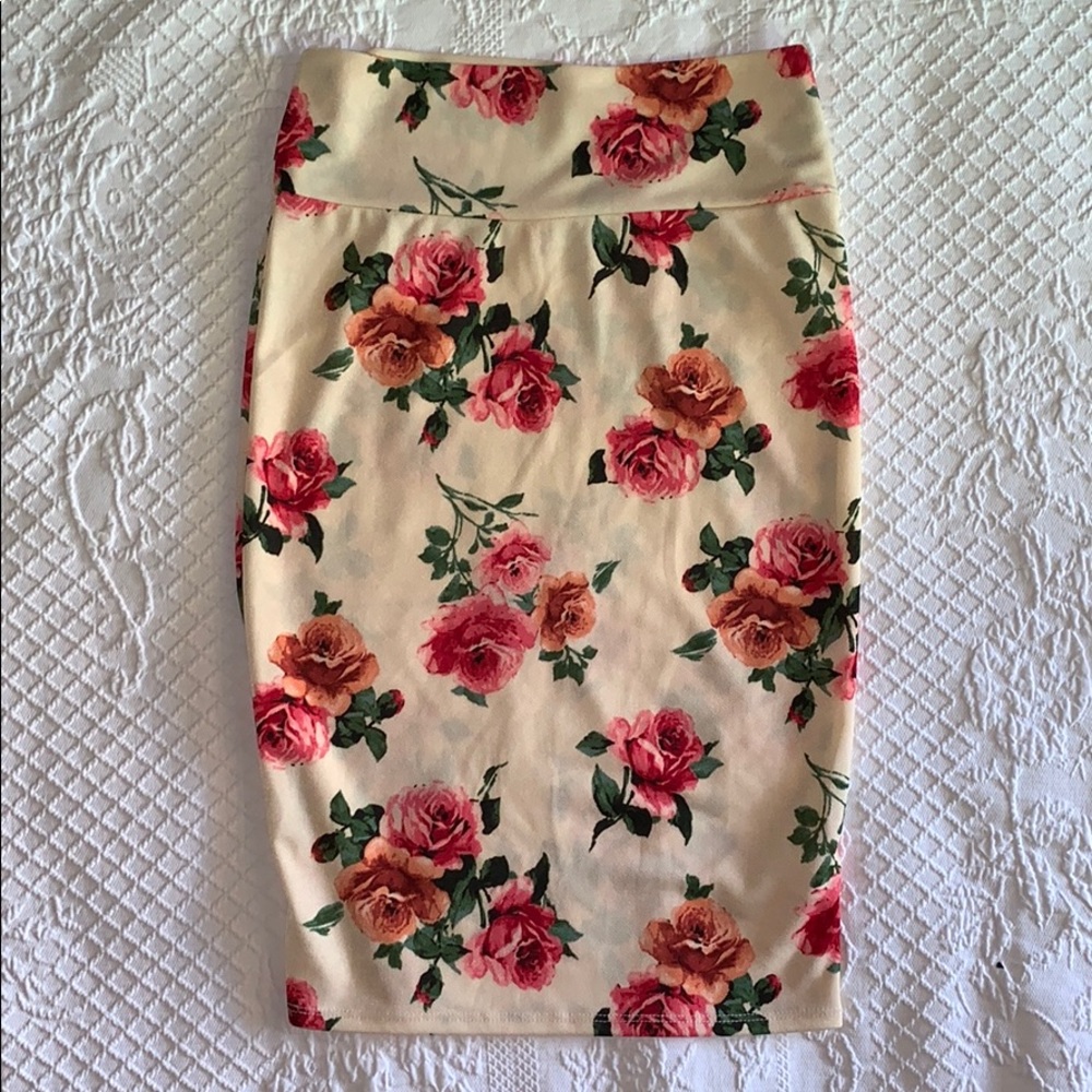 LuLaRoe Floral Stretch Skirt XS